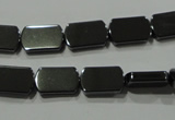 CHE291 15.5 inches 8*13mm rectangle hematite beads wholesale