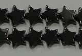 CHE293 15.5 inches 6mm star hematite beads wholesale