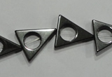 CHE300 15.5 inches 16*18mm triangle hematite beads wholesale