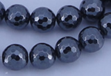 CHE36 16 inches 12mm faceted round hematite beads Wholesale