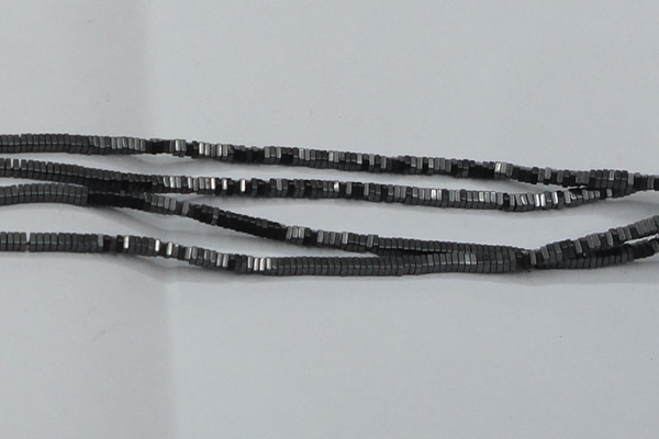 CHE412 15.5 inches 1*4*4mm square matte hematite beads wholesale