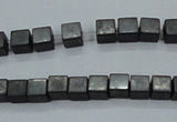 CHE415 15.5 inches 2*2mm cube matte hematite beads wholesale