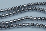 CHE422 15.5 inches 3mm round plated hematite beads wholesale