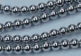 CHE424 15.5 inches 6mm round plated hematite beads wholesale