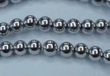 CHE425 15.5 inches 8mm round plated hematite beads wholesale