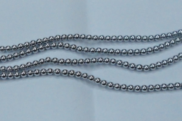 CHE426 15.5 inches 10mm round plated hematite beads wholesale