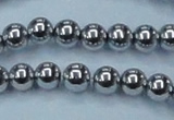 CHE427 15.5 inches 12mm round plated hematite beads wholesale