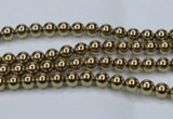 CHE430 15.5 inches 2mm round plated hematite beads wholesale