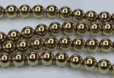 CHE433 15.5 inches 6mm round plated hematite beads wholesale