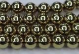 CHE435 15.5 inches 10mm round plated hematite beads wholesale