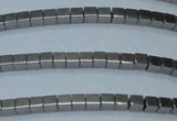 CHE450 15.5 inches 2*2mm cube plated hematite beads wholesale