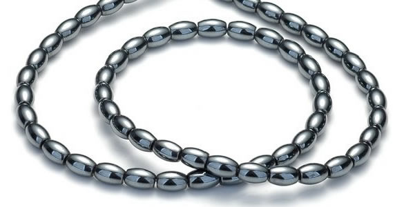 CHE51 15.5  inches 5*8mm rice shape hematite beads Wholesale