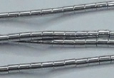 CHE594 15.5 inches 2*2.5mm tube plated hematite beads wholesale