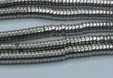 CHE661 15.5 inches 1*4mm tyre plated hematite beads wholesale