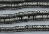 CHE680 15.5 inches 1*4mm tyre matte plated hematite beads