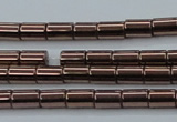 CHE747 15.5 inches 3*5mm tube plated hematite beads wholesale