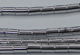 CHE748 15.5 inches 3*5mm tube plated hematite beads wholesale