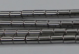 CHE767 15.5 inches 3*5mm tube plated hematite beads wholesale