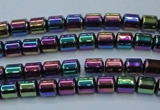 CHE790 15.5 inches 4*4.5mm drum plated hematite beads wholesale