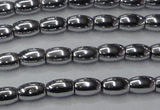 CHE793 15.5 inches 3*5mm rice plated hematite beads wholesale