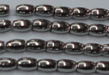 CHE802 15.5 inches 4*6mm rice plated hematite beads wholesale