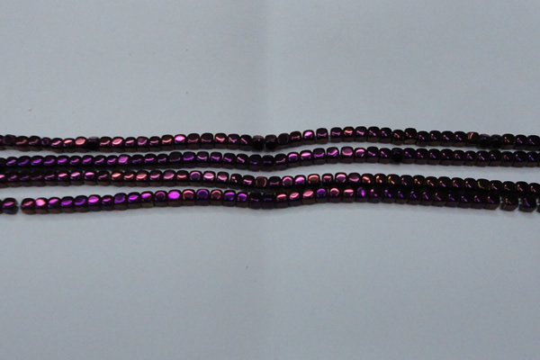 CHE853 15.5 inches 2*2mm dice platedhematite beads wholesale