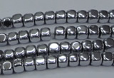 CHE858 15.5 inches 3*3mm dice platedhematite beads wholesale