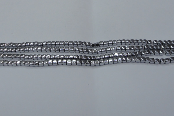 CHE858 15.5 inches 3*3mm dice platedhematite beads wholesale