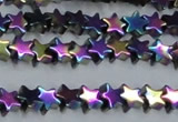 CHE940 15.5 inches 4mm star plated hematite beads wholesale