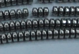 CHE967 15.5 inches 2*4mm rondelle plated hematite beads wholesale