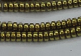 CHE968 15.5 inches 2*4mm rondelle plated hematite beads wholesale