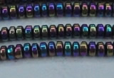 CHE969 15.5 inches 2*4mm rondelle plated hematite beads wholesale