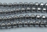 CHE972 15.5 inches 4*4mm plated hematite beads wholesale