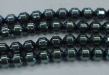 CHE976 15.5 inches 4*4mm plated hematite beads wholesale