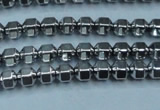 CHE981 15.5 inches 4*4mm plated hematite beads wholesale