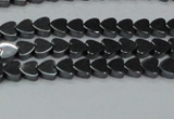 CHE990 15.5 inches 4*4mm heart hematite beads wholesale