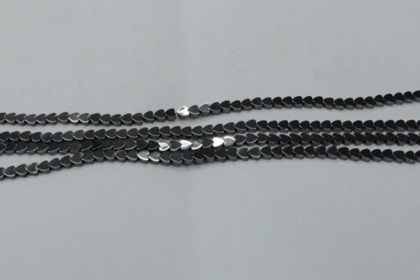 CHE990 15.5 inches 4*4mm heart hematite beads wholesale