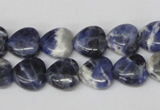 CHG11 15.5 inches 10*10mm heart sodalite gemstone beads wholesale