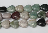 CHG17 15.5 inches 10*10mm heart Indian agate gemstone beads wholesale