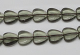 CHG18 15.5 inches 10*10mm heart synthetic smoky quartz beads wholesale