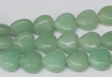 CHG26 15.5 inches 10*10mm heart green aventurine beads wholesale