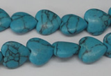 CHG31 15.5 inches 12*12mm heart turquoise beads wholesale