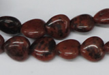 CHG36 15.5 inches 12*12mm heart mahogany obsidian beads wholesale