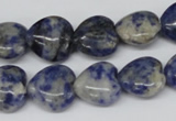 CHG43 15.5 inches 14*14mm heart sodalite gemstone beads wholesale