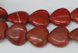 CHG49 15.5 inches 14*14mm heart red jasper beads wholesale