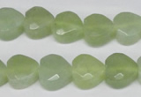 CHG93 15.5 inches 12*12mm faceted heart New jade beads wholesale