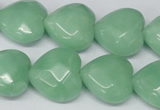 CHG95 15.5 inches 18*18mm faceted heart amazonite beads wholesale