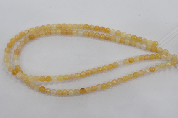 CHJ01 15.5 inches 4mm round honey jade stone beads wholesale