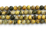 CHJ123 15.5 inches 12mm round honeybee jasper gemstone beads