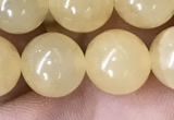 CHJ16 15.5 inches 14mm round honey jade beads wholesale